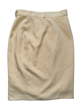 Vintage Made In 90s Classic Cream Pencil Skirt